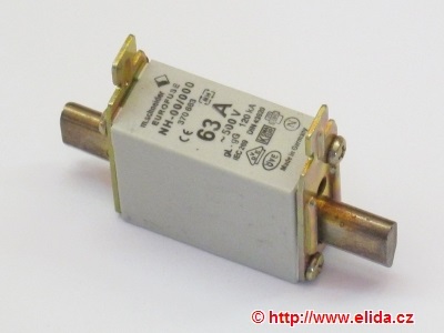 pojistka     NH 00   63A  gL/gG